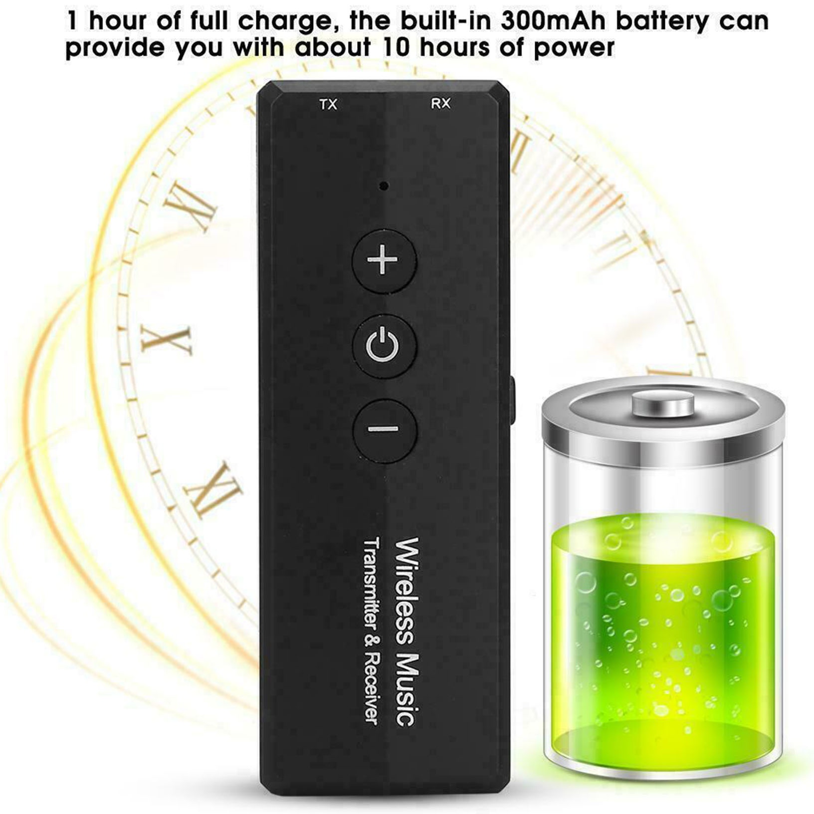 3in1 Bluetooth 5.0 Transmitter Receiver 3.5mm Audio Optical Adapter HD for TV PC