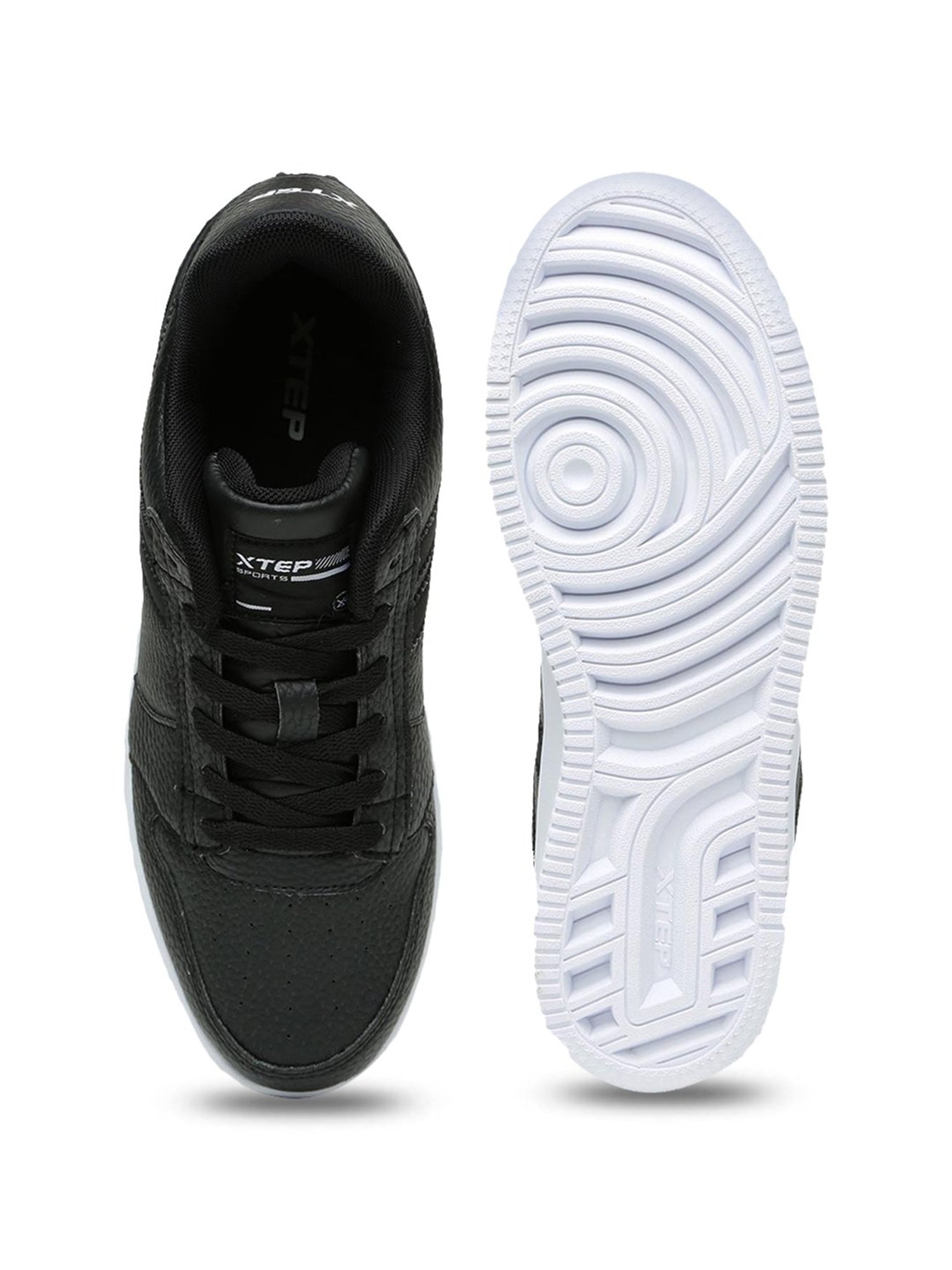 Xtep Women's Retro Black Skateboarding Shoes