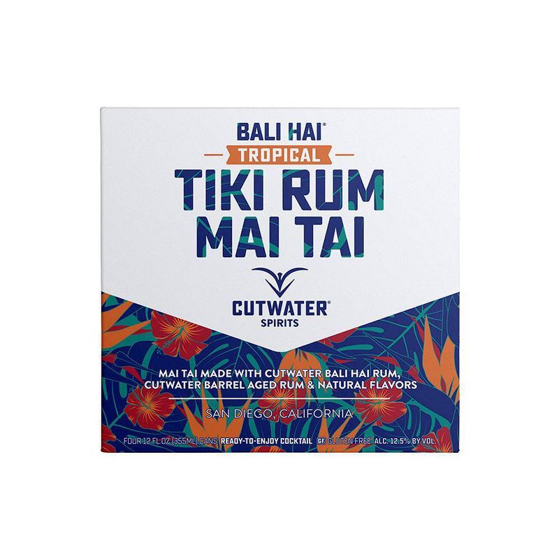 Cutwater Bali Hai Tiki Rum Mai Tai Cocktail - 4pk/12 fl oz Cans