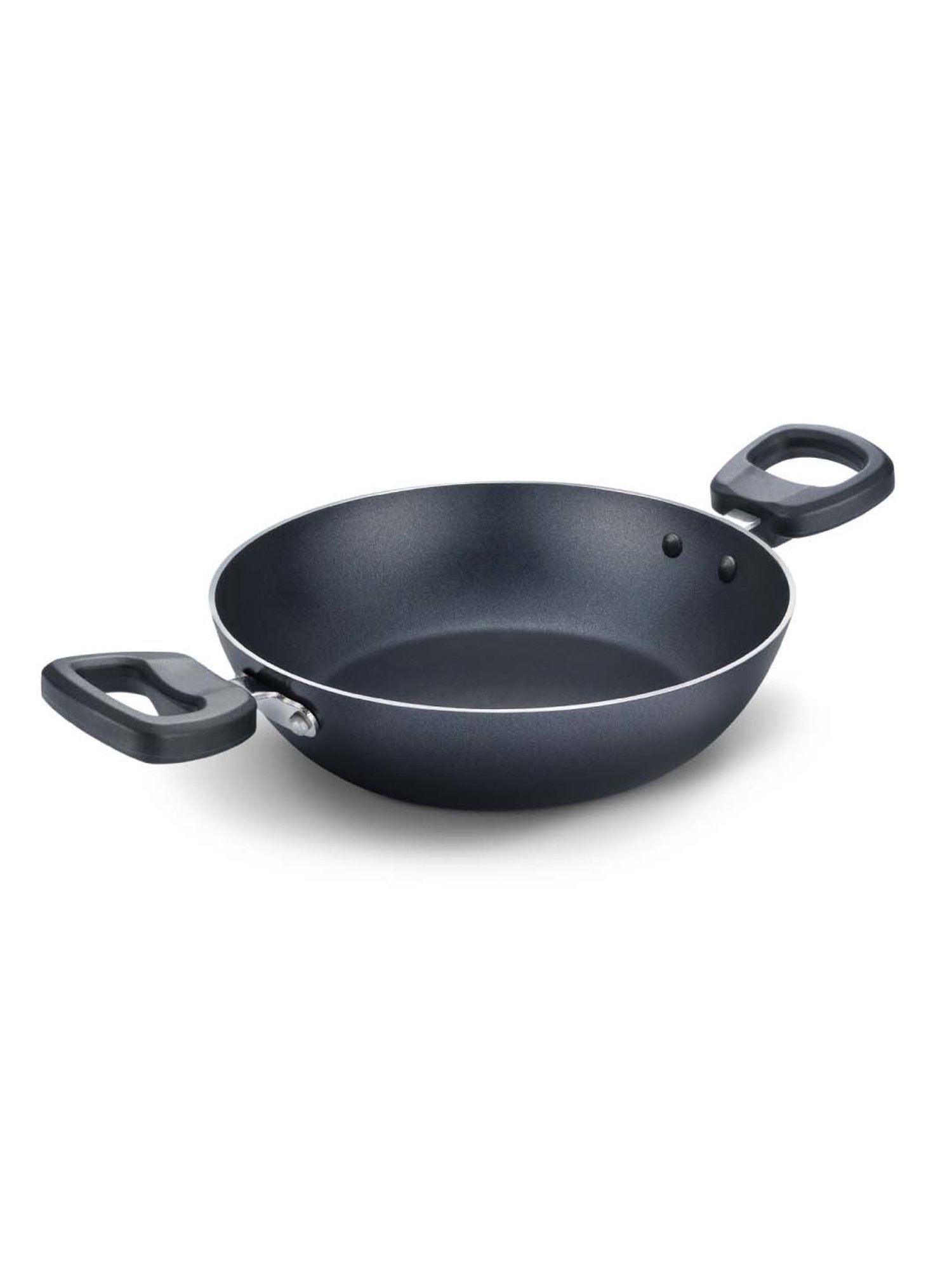 JUDGE Everyday Black Aluminium 24 cm Cookware Kadhai (2.3 L)