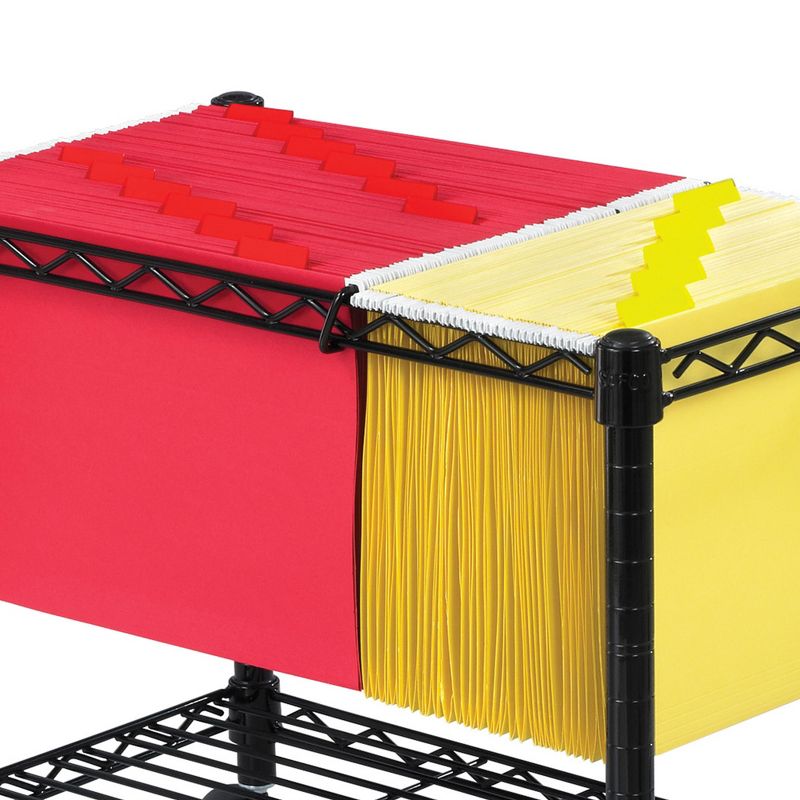 Homz 4-Drawer Medium Rolling Storage Cart - Black with Smoke Drawers