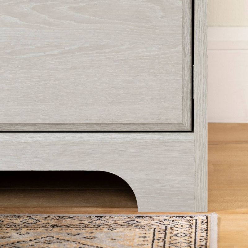 Versa Computer Desk with Hutch Winter Oak - South Shore