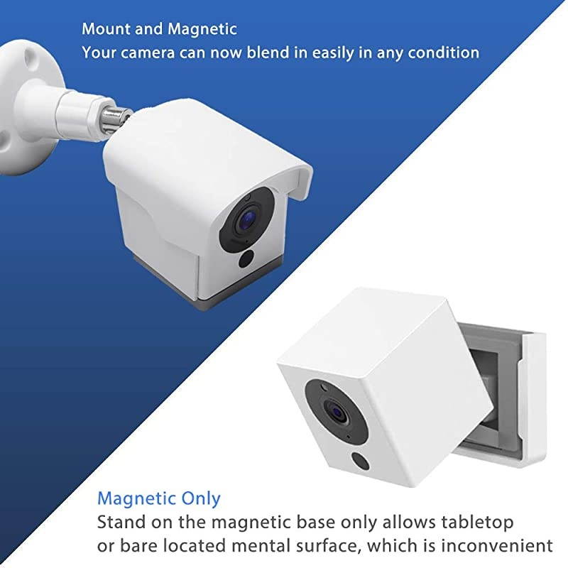 Cam Outdoor Mount Upgraded Weatherproof Wall Mount for Cam 1080p HD Camera Weather Proof 360 Degree Protective Adjustable Blink Mounting BracketWhite 3 Pack