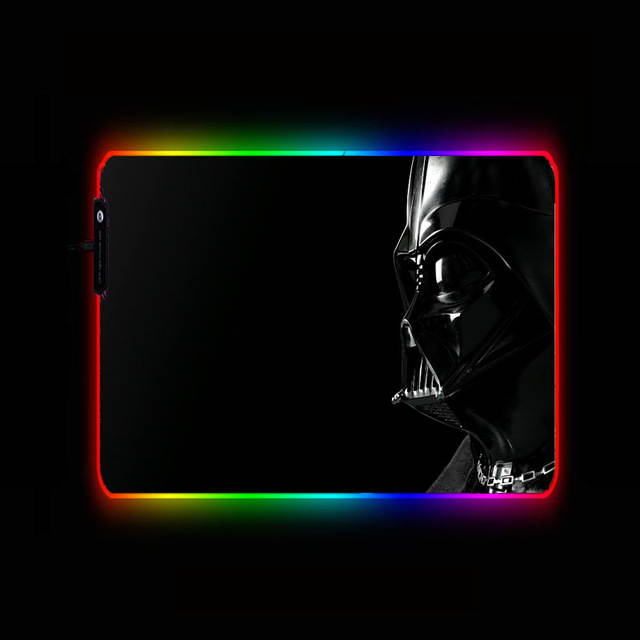 Gaming Mouse Pad Steel Deformation RGB LED Color Lighting Laptop Keyboard Mouse Pad Custom RGB Image Size