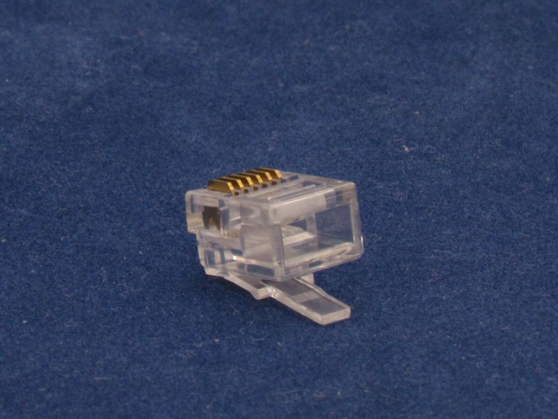 10 X Pcs RJ12 Plug 6P6C Phone Modular Telephone Connector Adapter DSL Crimp RJ11