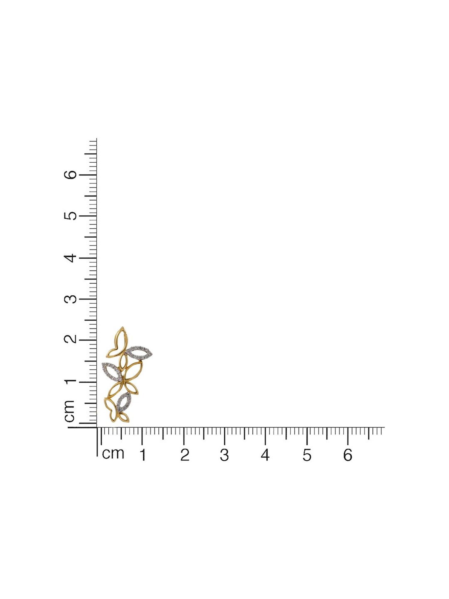 Mia by Tanishq Dual Radiance 18k Gold & Diamond Pendant with Chain