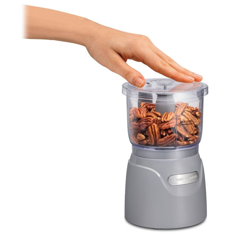 Hamilton Beach 3-Cup Stack and Press Food Chopper - Gray