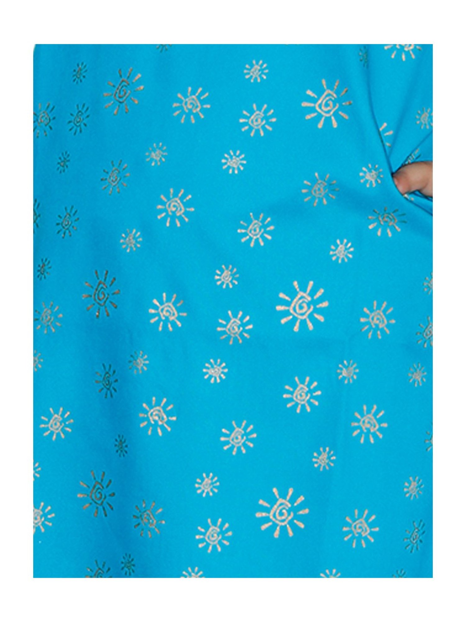 Peppermint Kids Navy Regular Fit Kurta Set