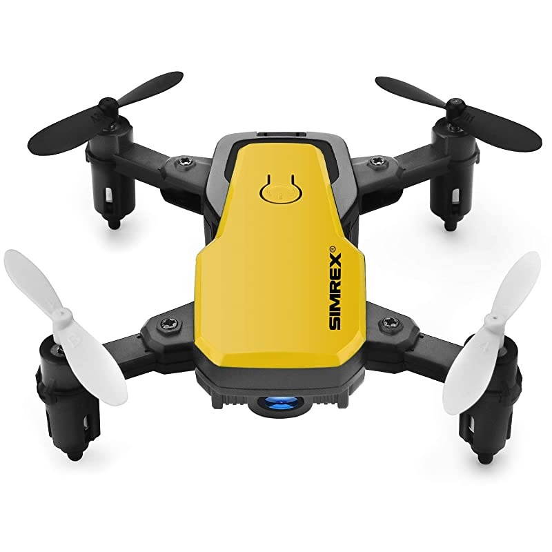 X300C 8816 Mini Drone with Camera WiFi HD FPV Foldable RC Quadcopter Rtf 4CH 2.4Ghz Remote Control Headless [Altitude Hold] Super Easy Fly for Training - Yellow