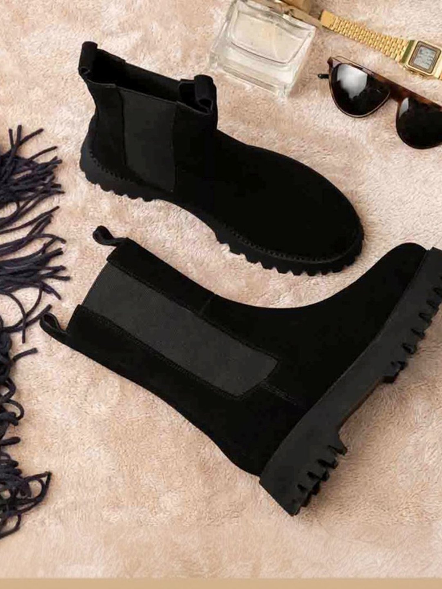 Saint G Women's Paolina Black Chelsea Boots