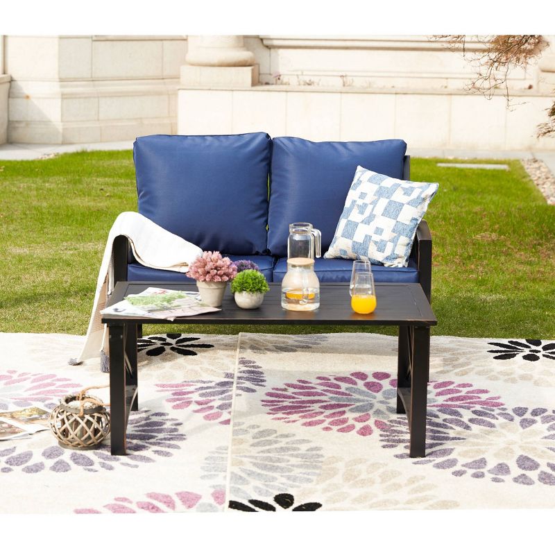 3pc Loveseat Patio Seating Set - Patio Festival