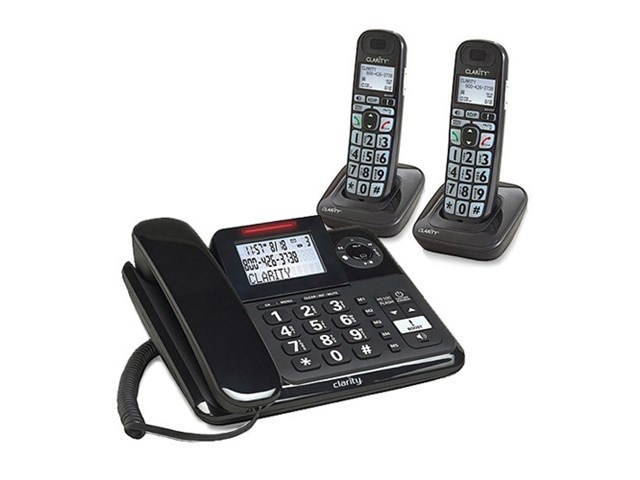 Clarity E814 Moderate Hearing Loss Cordless Phone with E814HS Expandable Handset
