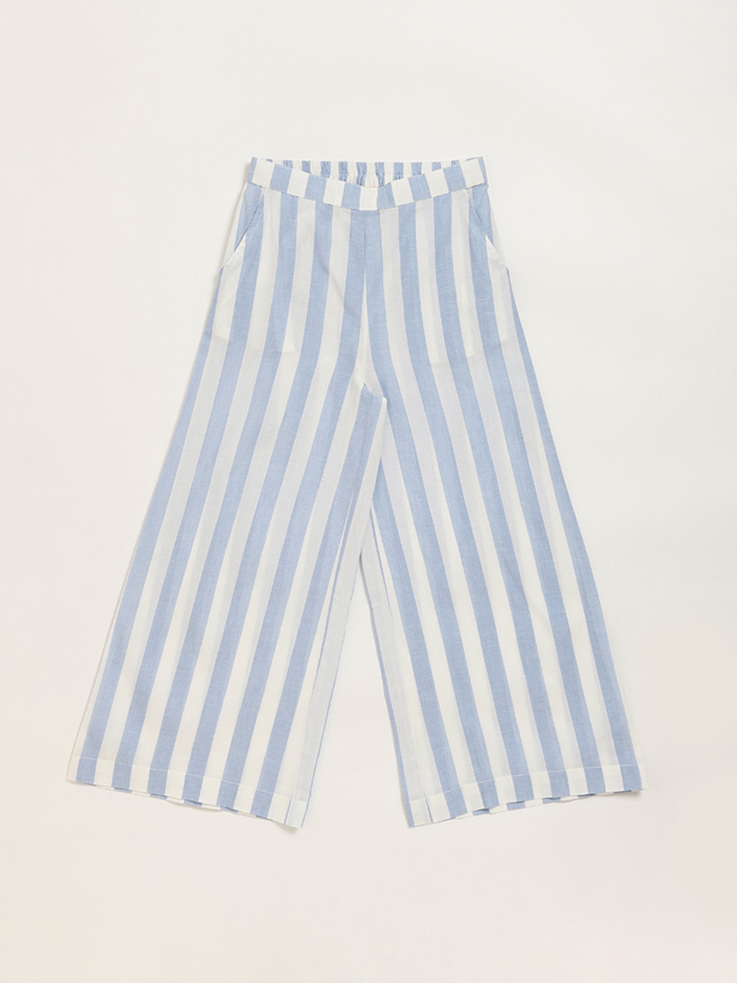 Utsa Kids by Westside Blue Striped Palazzos