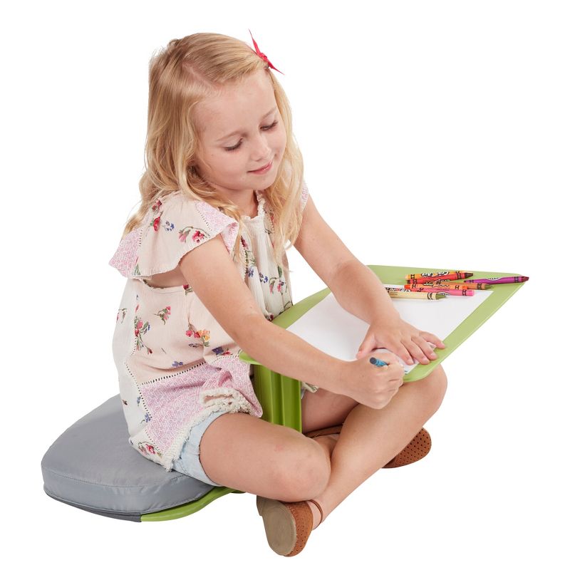 ECR4Kids The Surf Foam Seat Cushion for Portable Lap Desk, Laptop Stand, Writing Table, 10-PK, Grey