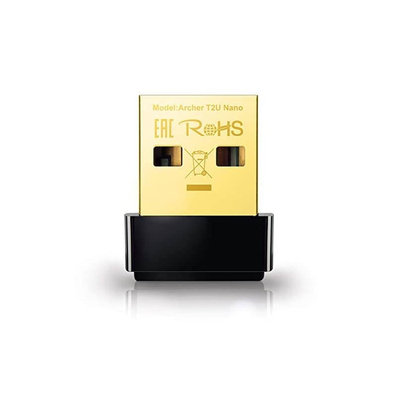 Nano AC600 USB Wifi AdapterArcher T2U Nano 24G5G Dual Band Wireless Network Adapter for PC Desktop Mini Travel Size Supports Windows 10 81 8 7 XP Mac OS X 1091014