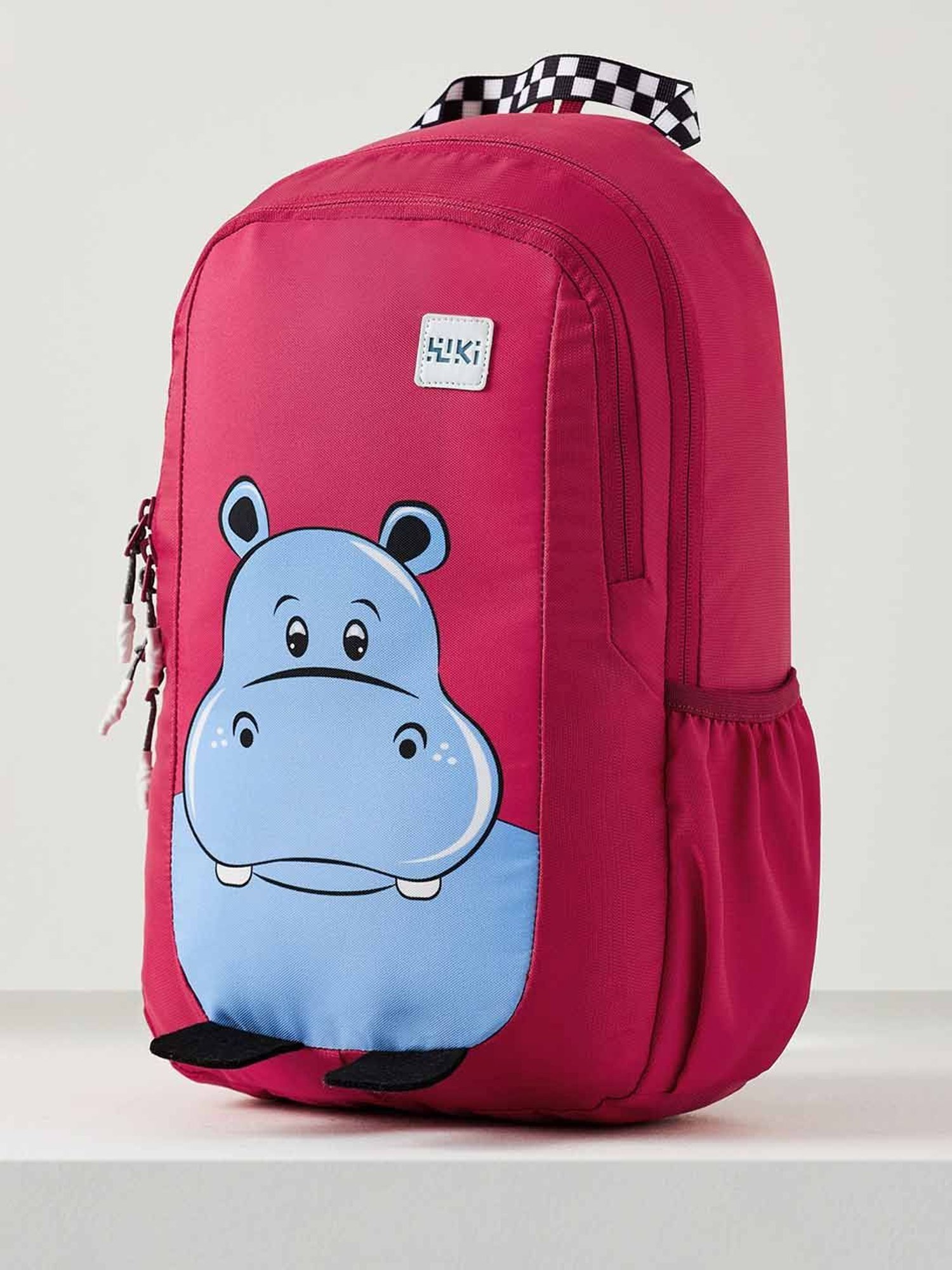 Wiki Back to School Champ 2 Red Polyester Printed Backpack - 16 Ltrs