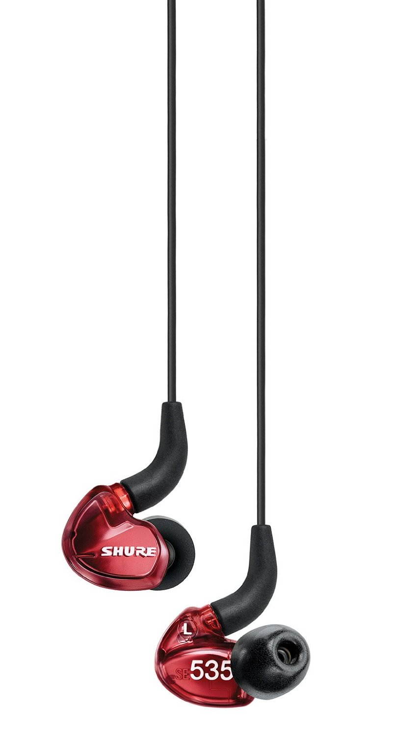 Shure SE535-EFS LTD Limited Edition SE535 Sound Isolating Earphones with Remote + Mic - RED