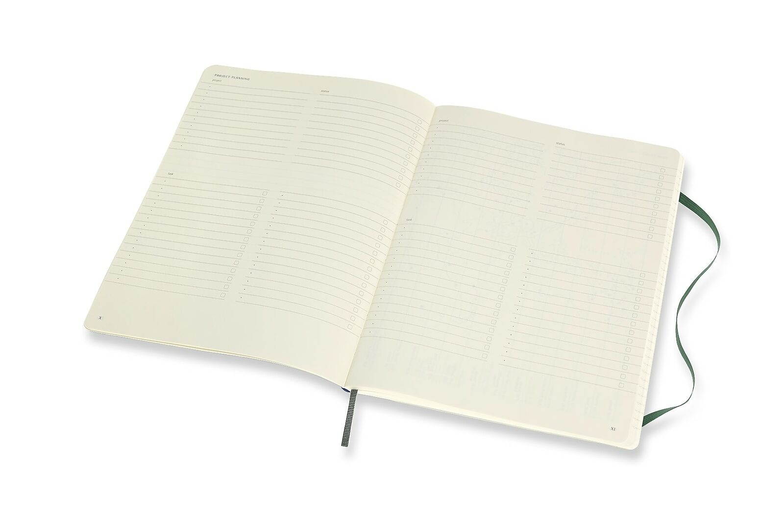 Moleskine MSKN PRO Notebook, XL (7.5x9.75), Forest Green 620848