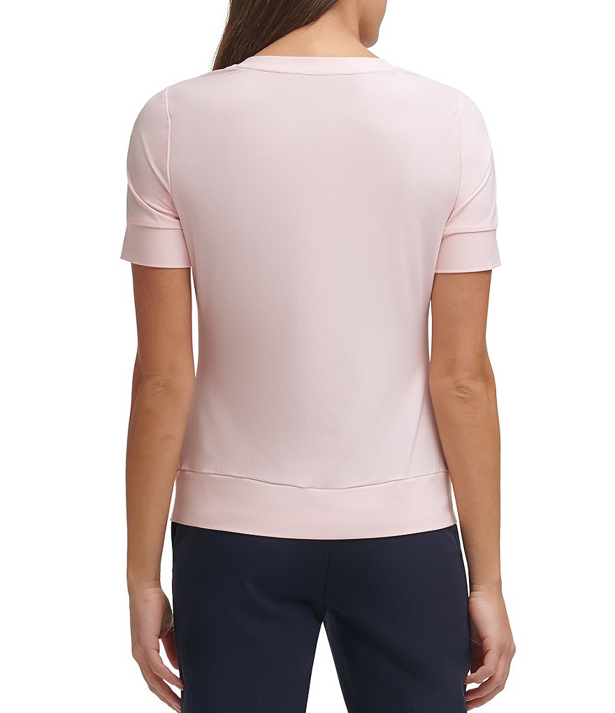 Joules Celina Short Sleeve V-Neck Knit Tee