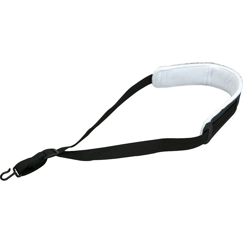 Perri's 1" Saxophone Strap with Vinyl Felt Pad Black