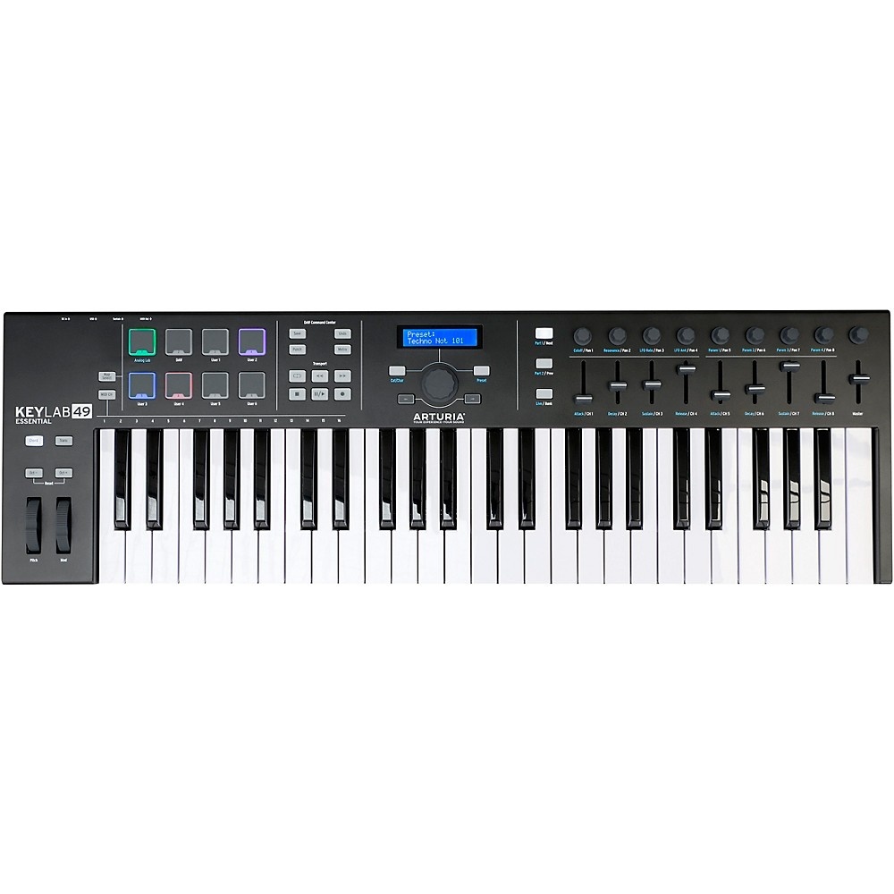 Arturia KeyLab Essential 49 MIDI Keyboard Controller Black