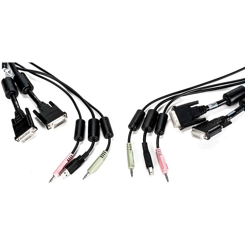 AVOCENT KVM Cable - 10 ft, Dual Display, DVI-I, 1 x USB, 2 x Audio, Standard KVM cable