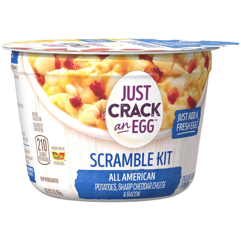Ore-Ida Just Crack an Egg All American Scramble Kit with Potatoes, Cheese, Bacon - 3oz
