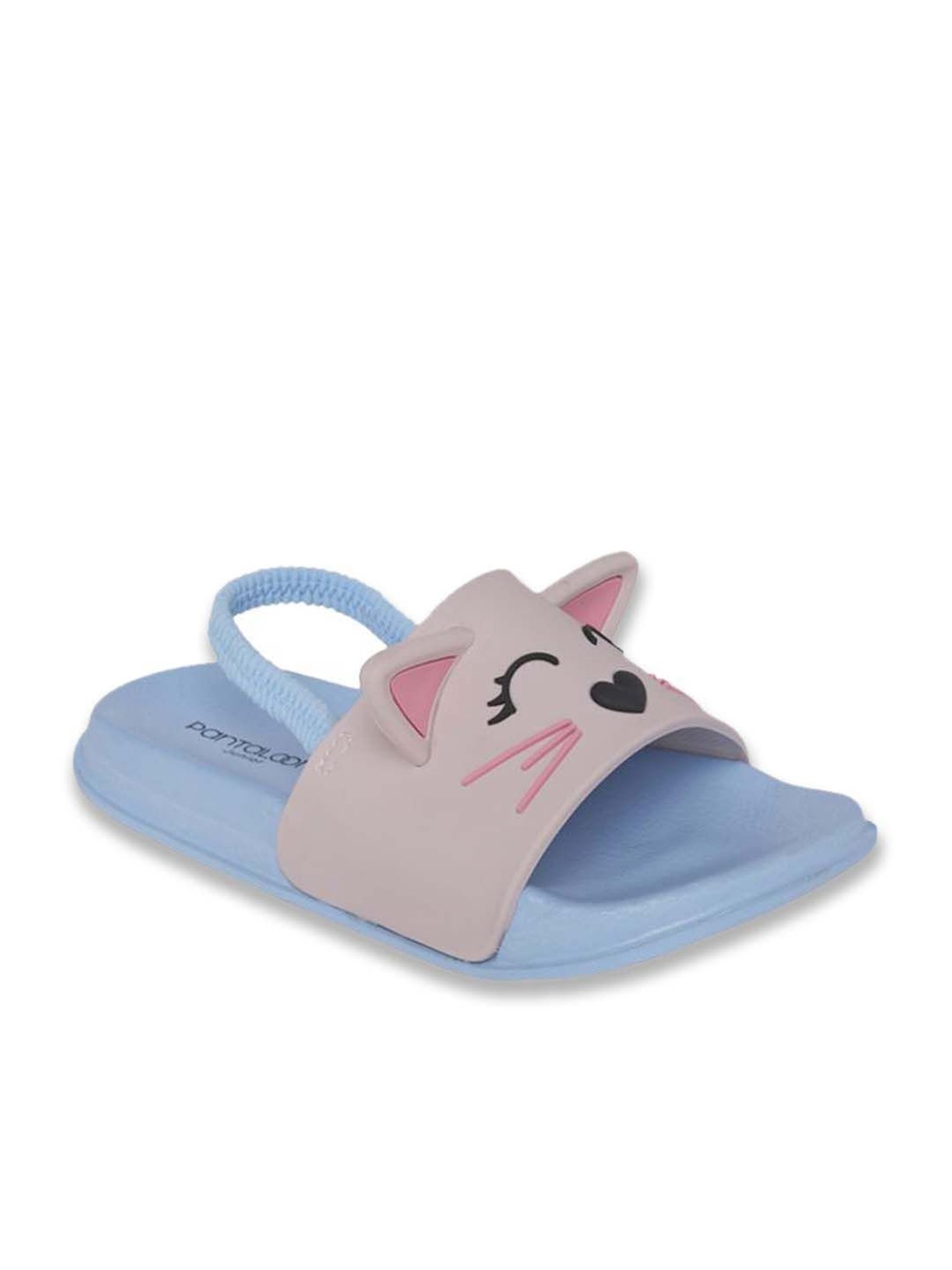 Pantaloons Junior Pink & Blue Back Strap Sandals