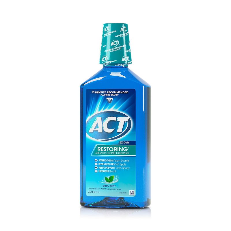 Act Cool Mint Restoring Fluoride Rinse - 33oz