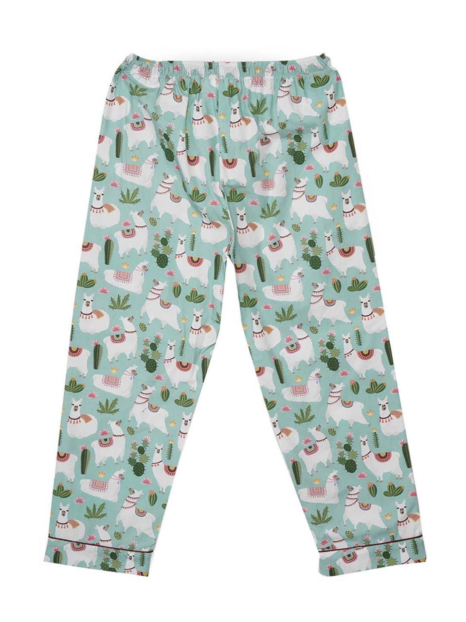 Fluffalump Boys Multicolor Cotton Printed Nightwear Top & Pants Set