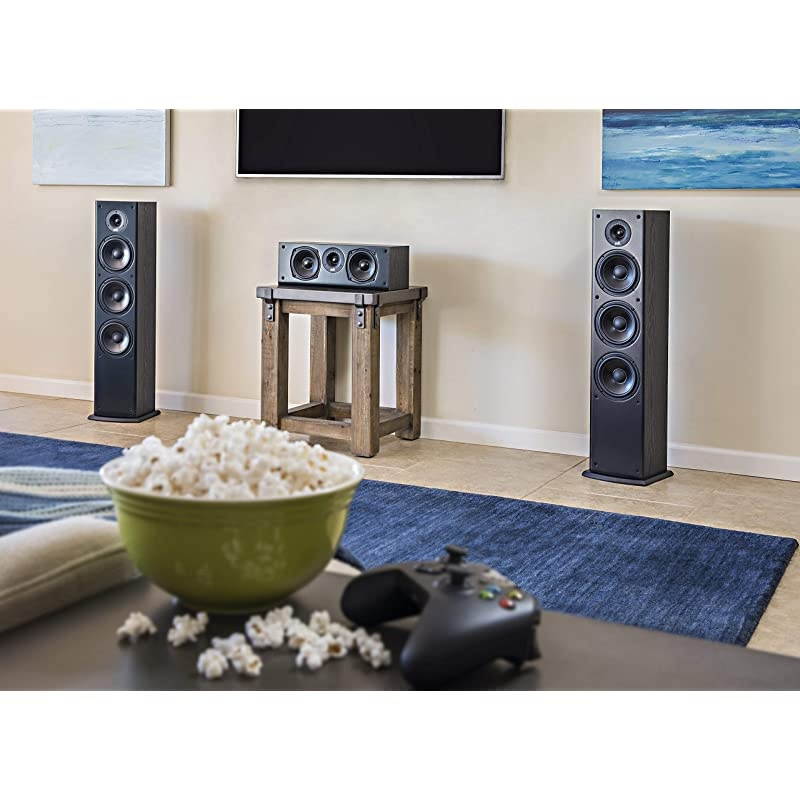 T50 150 Watt Home Theater Floor Standing Tower Speaker Single Premium Sound at a Great Value | Dolby and DTS Surround Renewed