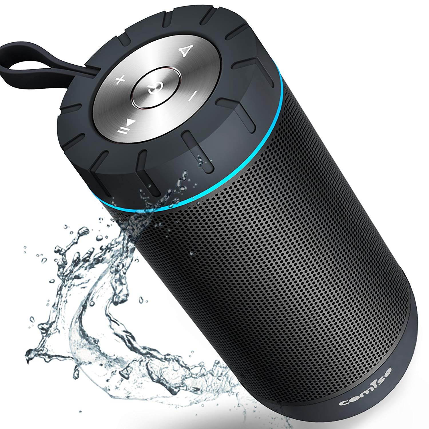 Waterproof Bluetooth Speakers, Outdoor Wireless Portable Speaker with microphone, 36 Hours Playtime, Superior Sound for Car, Camping, Beach, Sports, Pool Party, Shower