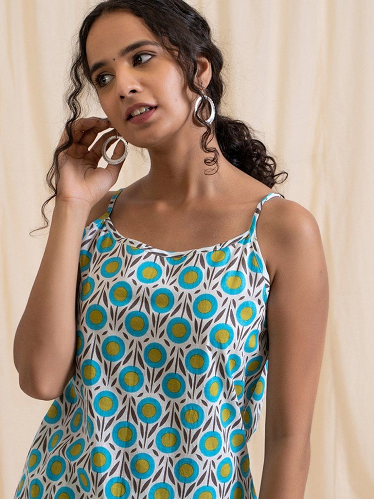 Akiso Aloha Blue Green Easy Peasy Kurta