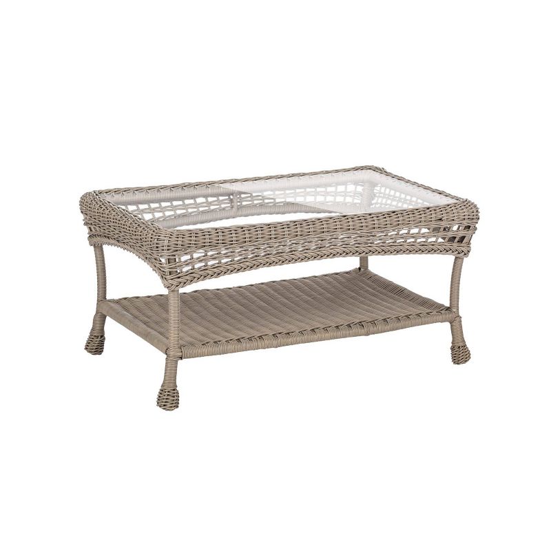 4pc Saturn Collection Patio Conversation Set - Cappuccino - W Unlimited