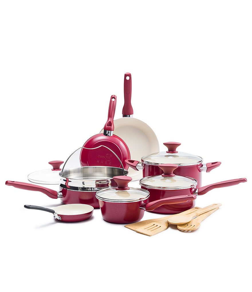 GreenPan Rio Ceramic Non-Stick 16-Piece Cookware Set