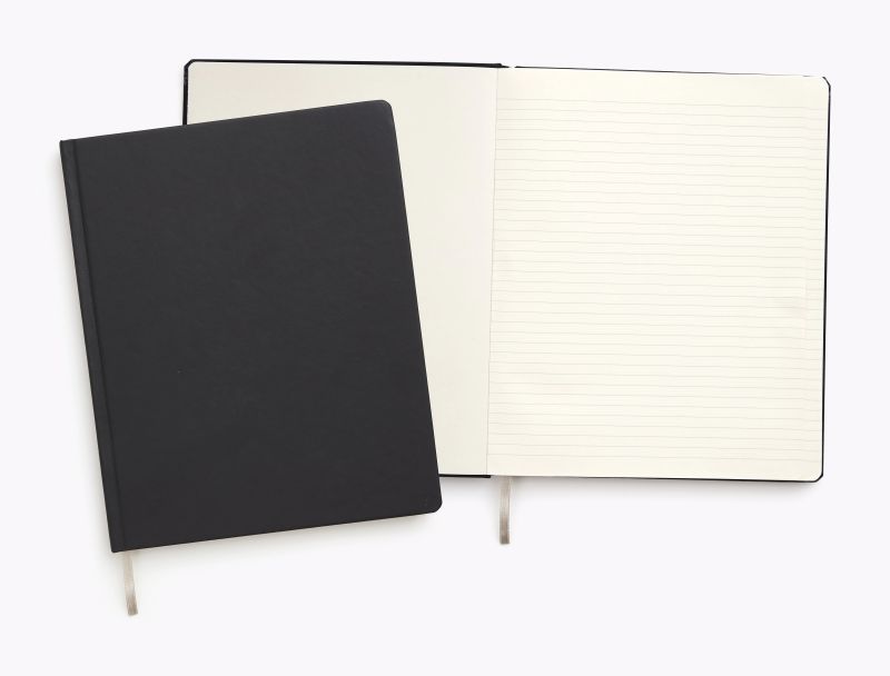 TRU RED Large Hard Cover Ruled Journal Black TR54768