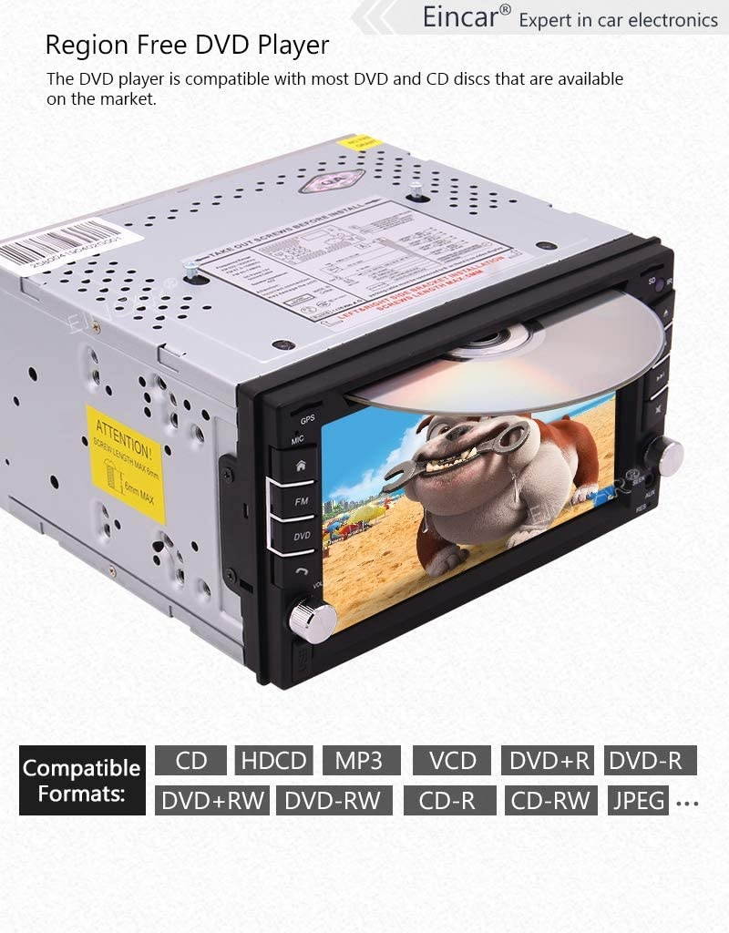 Double Din Car Stereo GPS Car Radio With Bluetooth DVD Player 2D/3D Map 6.2" Capacitive Screen Support Steering Wheel Control WiFi FM/AM/RDS Autoradio MP3 AUX IN SD USB in Dash Player