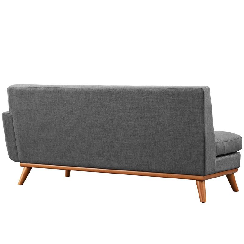 Engage RightArm Upholstered Loveseat Gray - Modway