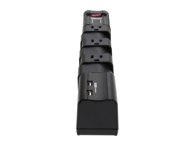 Uninex PS102 RF Remote Control Power Managed 6-Outlet Energy Controlled Surge Protector, Eliminates Standby Idle Electricity Usage, 6-Foot