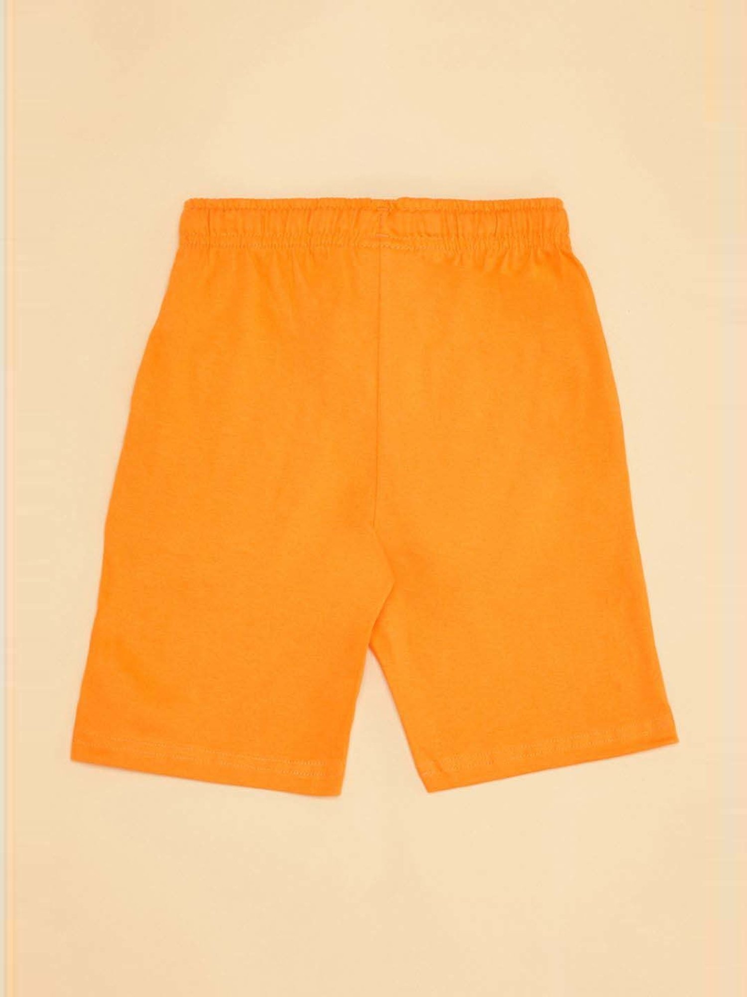 Pantaloons Junior Kids Apricot Cotton Solid Shorts