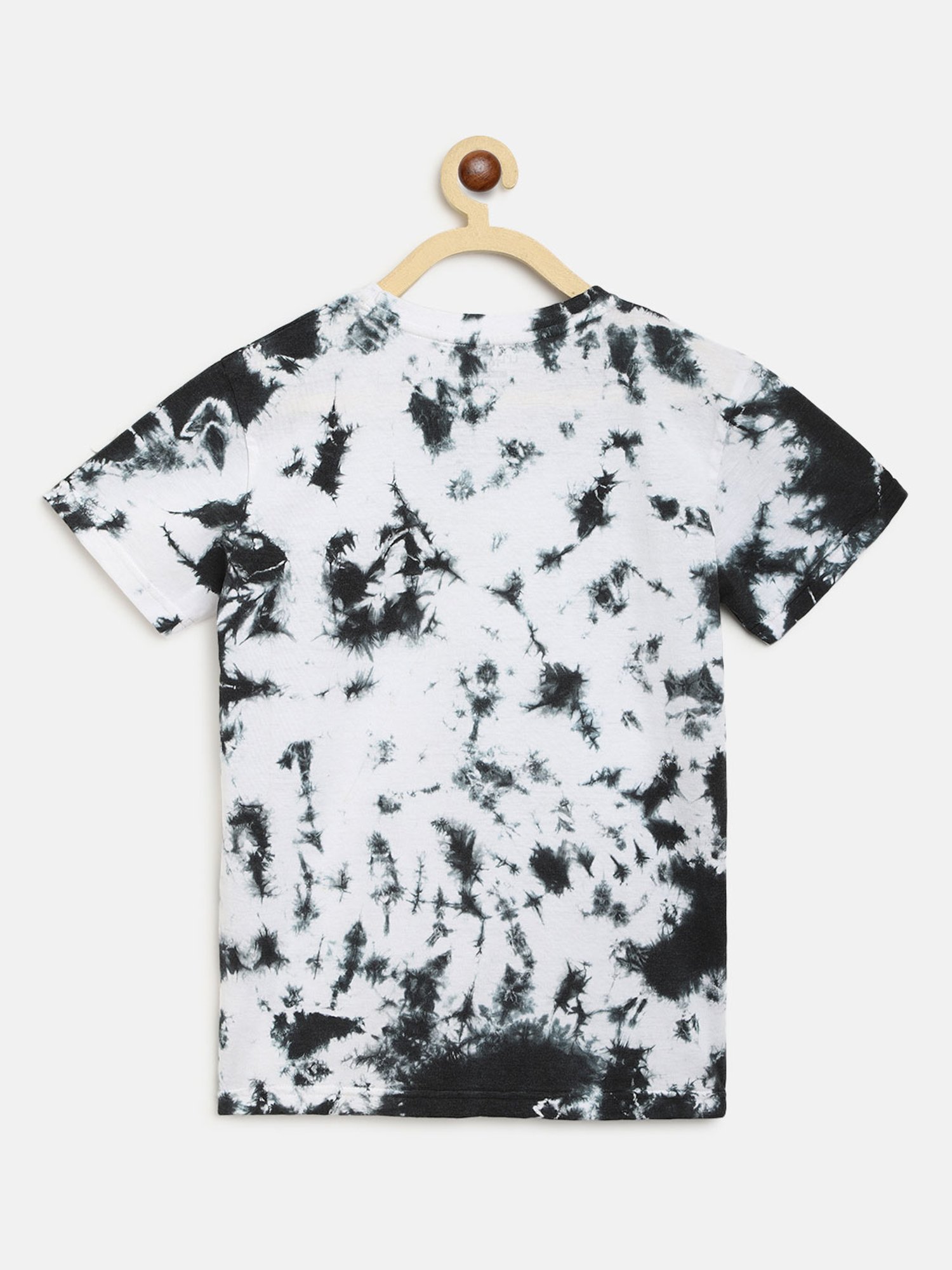 Li'l Tomatoes Kids White & Black Graphic Print T-Shirt