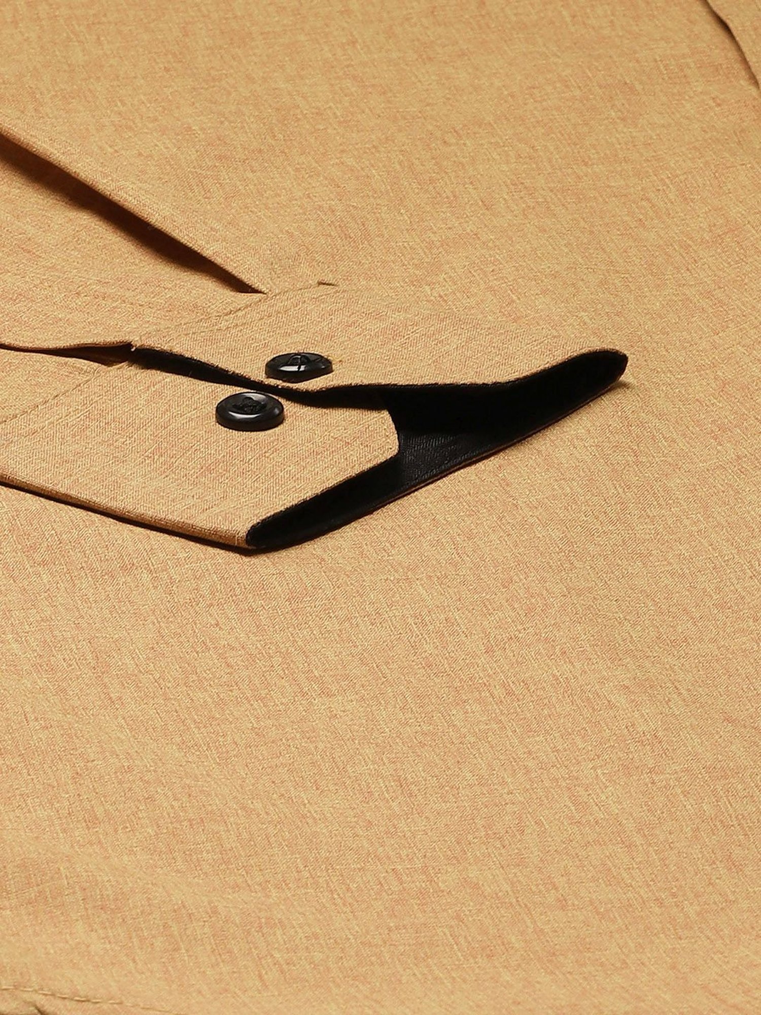 Sojanya Light Brown Cotton Regular Fit Self Pattern Shirt