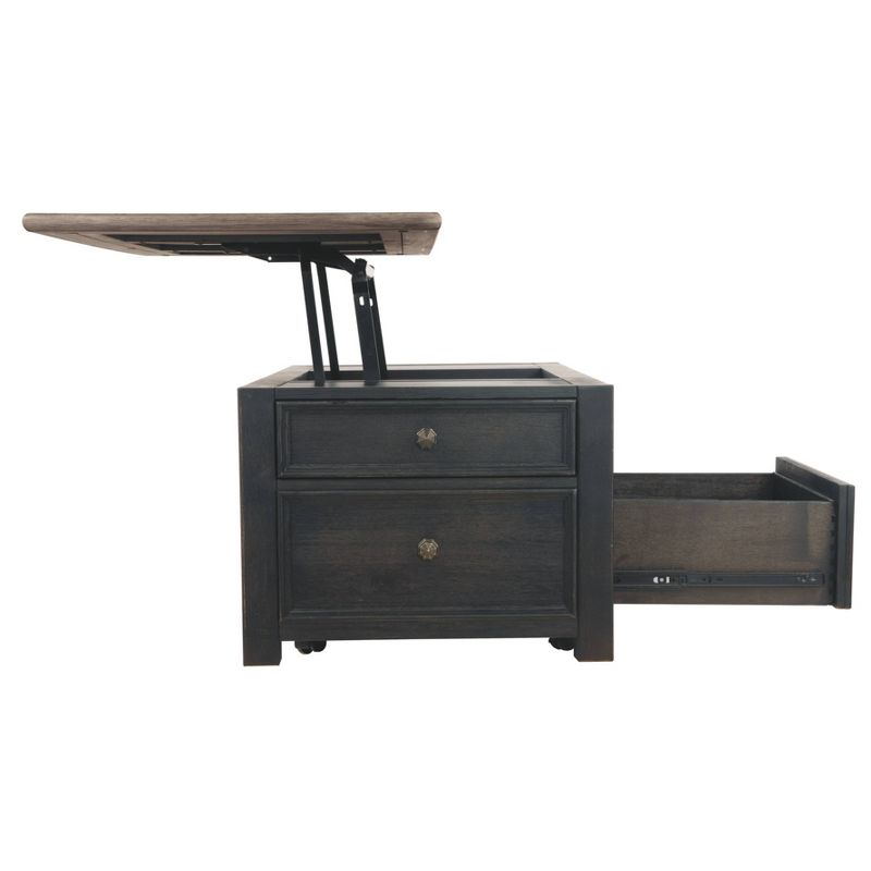 Tyler Creek Coffee Table with Lift Top Grayish Brown/Black - Signature Design by Ashley