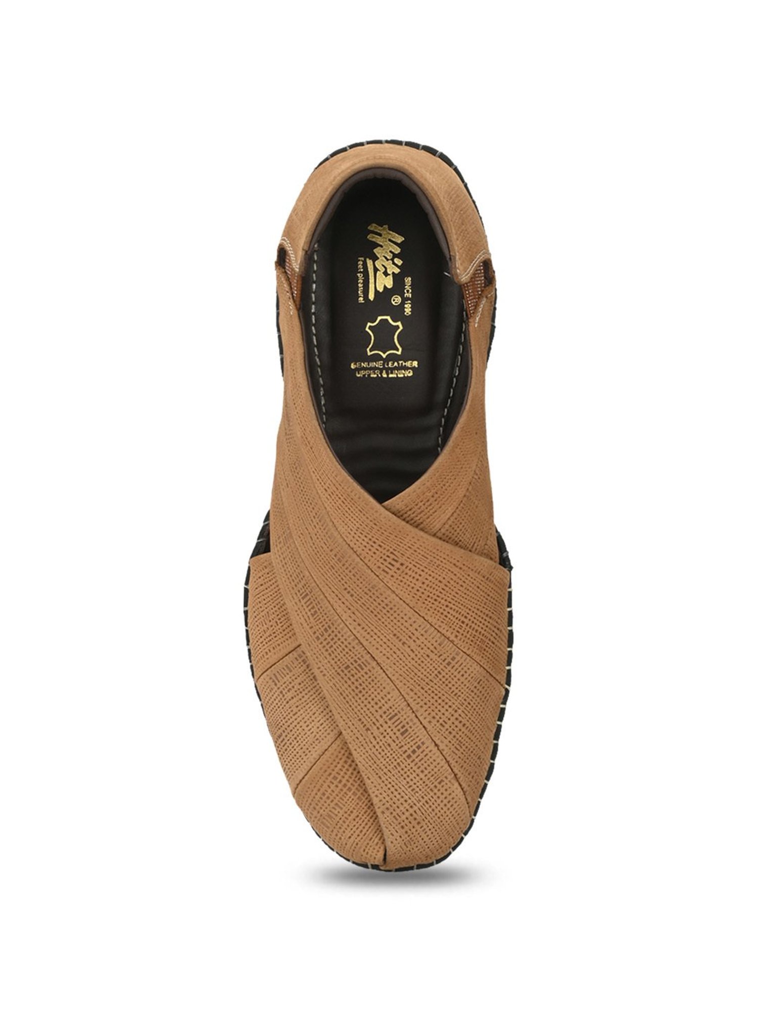 Hitz Men's Camel Fisherman Sandals