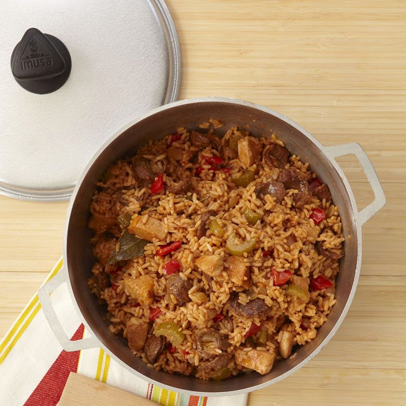 IMUSA 4.8Qt Cast Aluminum Caldero (Dutch Oven) with Lid