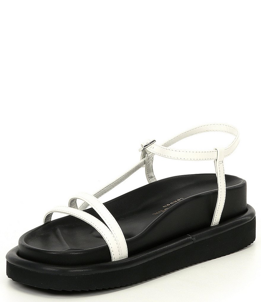 Kurt Geiger London Orson Strappy Leather Footbed Sandals