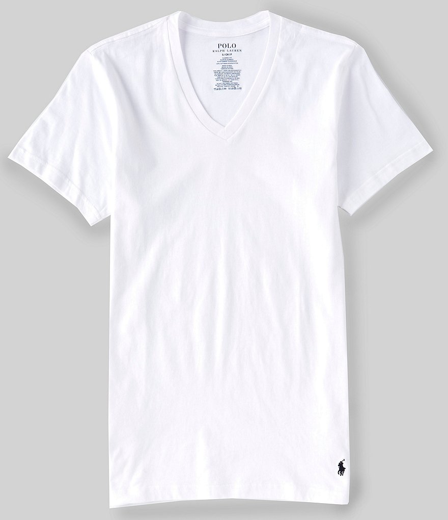 Polo Ralph Lauren Classic Cotton V-Neck Tees 5-Pack