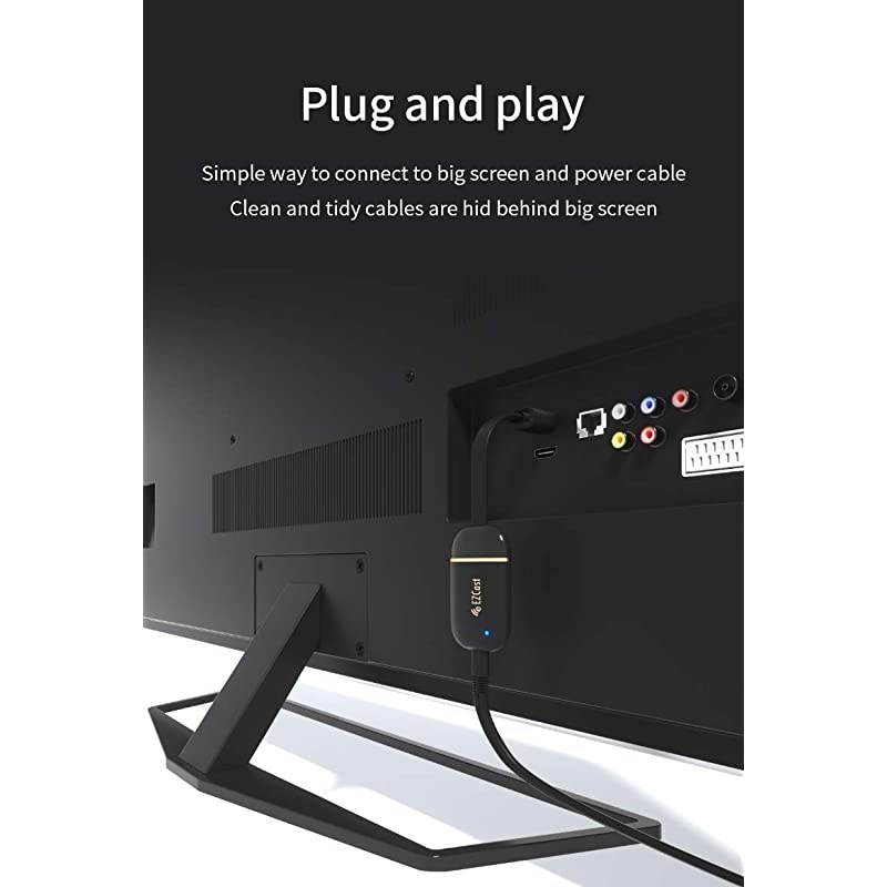 Band 1 Universal Wireless Display Receiver Dual Core, Dual Decoder, 2.4G/5G, iOS/Android/macOS/Windows/ChromeOS Support, Miracast/DLNA/Airplay Support, OTA Updates