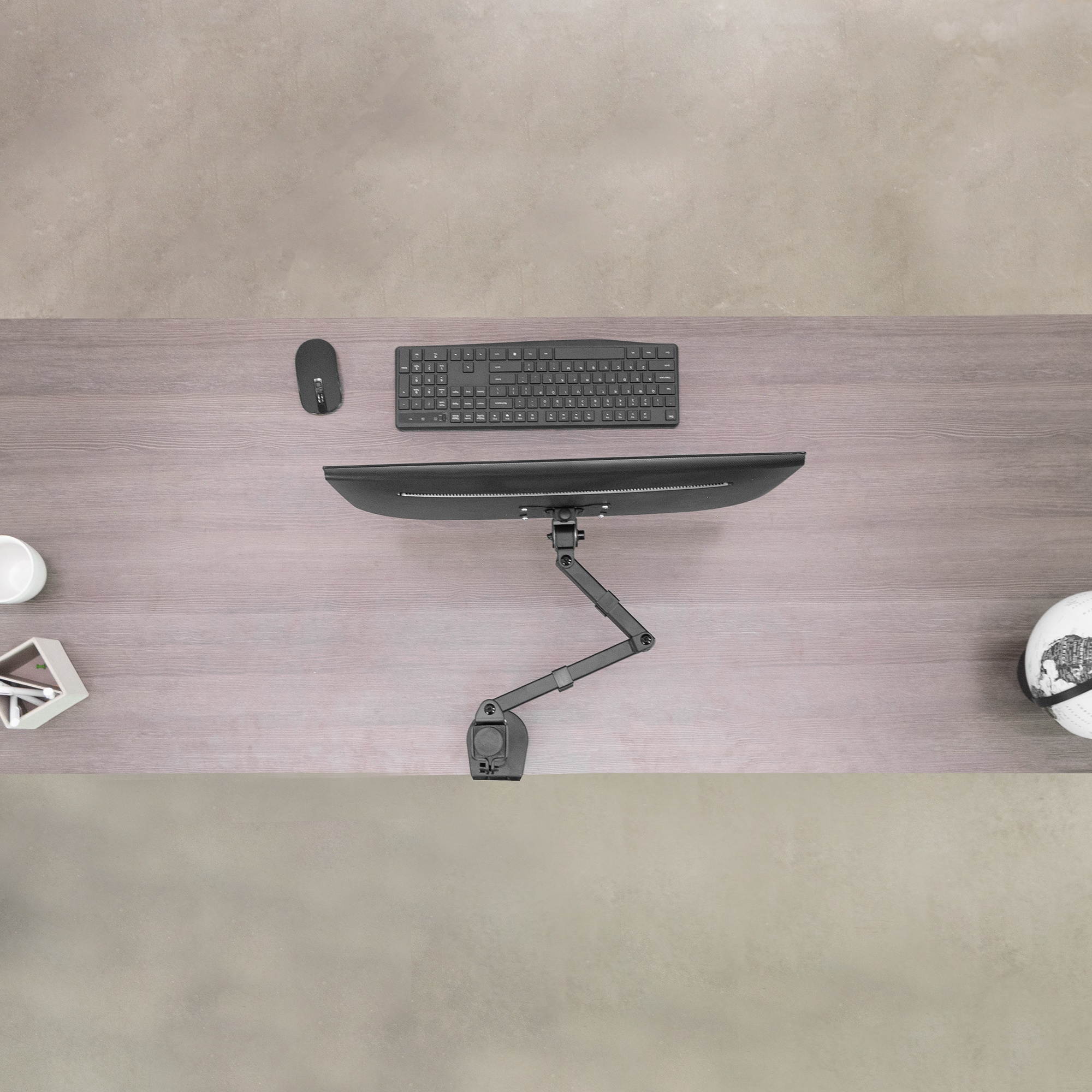 VIVO Single LCD 13" to 32" Monitor Desk Mount Stand, Fully Adjustable, Tilt, Rotation | For 1 Screen (STAND-V100B)