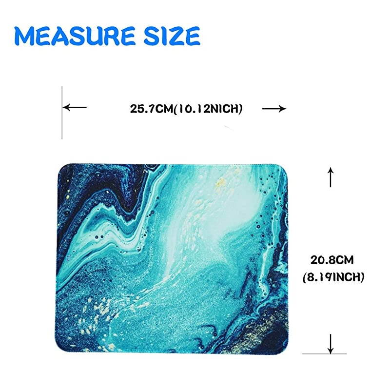3 Pack Mouse Pad with Stitched EdgeComputer Mouse Pad with NonSlip Rubber BaseMouse Pads for Computers Laptop Mouse 102 x 82 inch 3Marble Crystal Quicksand 3 Pack